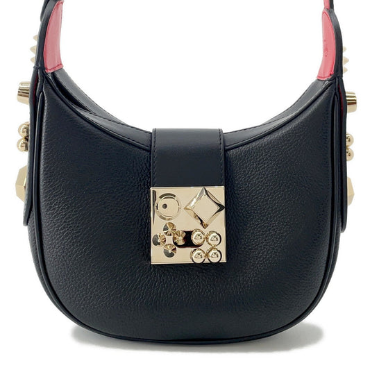 Christian Louboutin CARASKY Shoulder Bag Black/Red1225182 Leather Size Mini