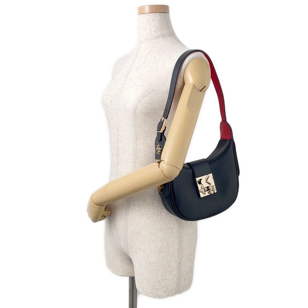 Christian Louboutin CARASKY Shoulder Bag Black/Red1225182 Leather Size Mini