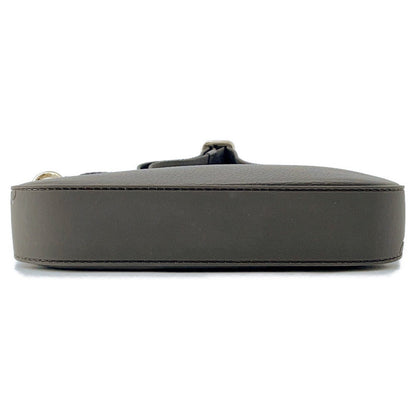 Christian Louboutin Rubira 2WAY Accessories Pouch CharcoalBrown1235471 Leather
