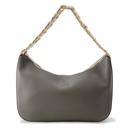 Christian Louboutin LOUBILA Chain Shoulder Bag CharcoalBrown1235097 Leather