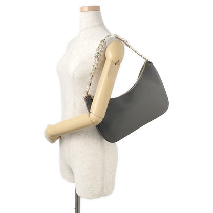 Christian Louboutin LOUBILA Chain Shoulder Bag CharcoalBrown1235097 Leather
