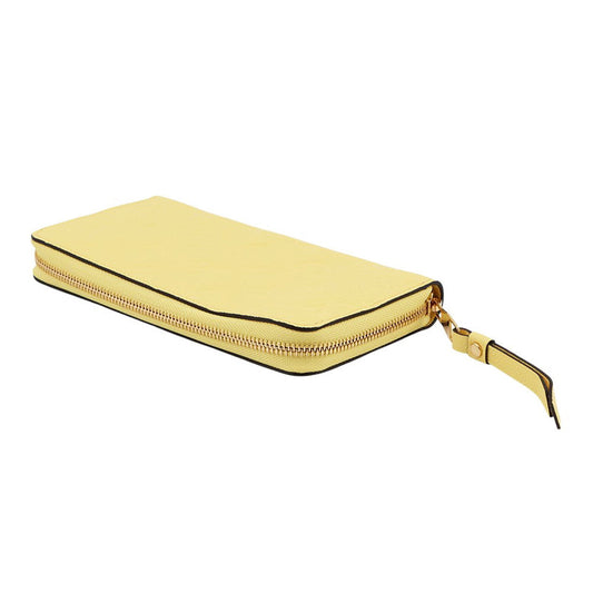 LOUIS VUITTON Zippy Wallet JauneM82043 Monogram Empreinte Leather