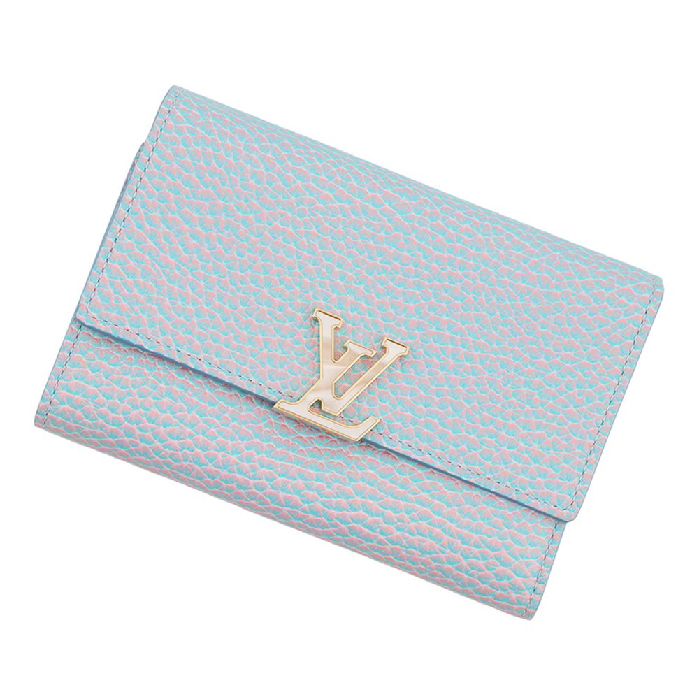 LOUIS VUITTON Portefeuille Capucine Compact lilacM81306 Taurillon Leather