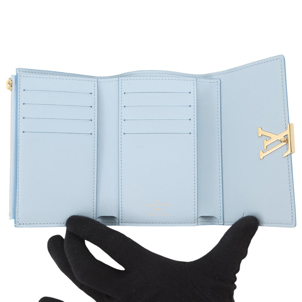 LOUIS VUITTON Portefeuille Capucine Compact lilacM81306 Taurillon Leather