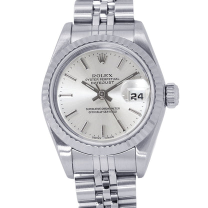 ROLEX Datejust W26mm Stainless Steel K18WG Silver Dial79174