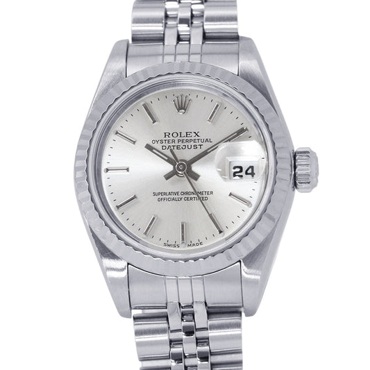 ROLEX Datejust W26mm Stainless Steel K18WG Silver Dial79174