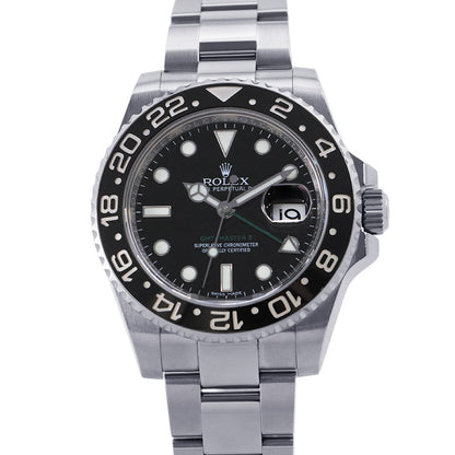 ROLEX GMT MasterII W40mm Stainless Steel Black Dial116710LN