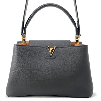 LOUIS VUITTON Capucines Souple Noir/BrownM14370 Calf Leather Size MM