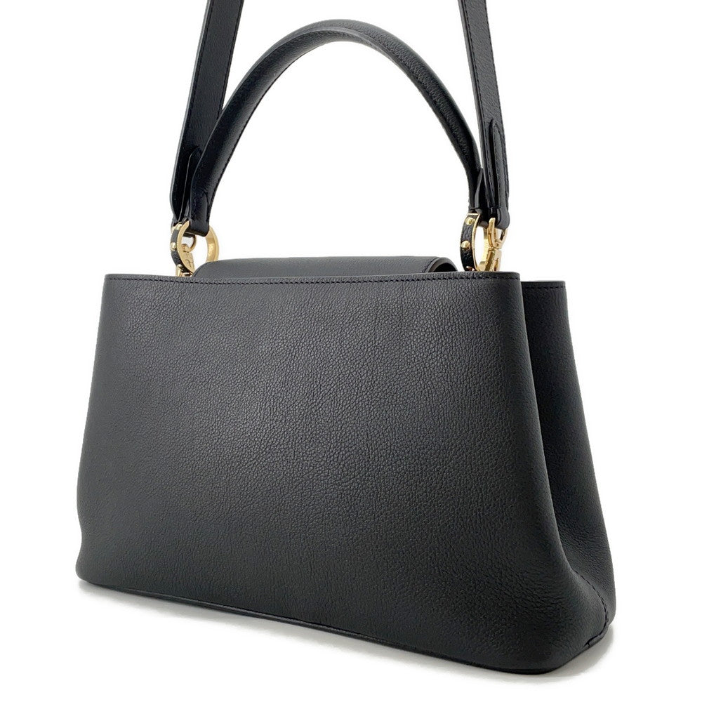 LOUIS VUITTON Capucines Souple Noir/BrownM14370 Calf Leather Size MM
