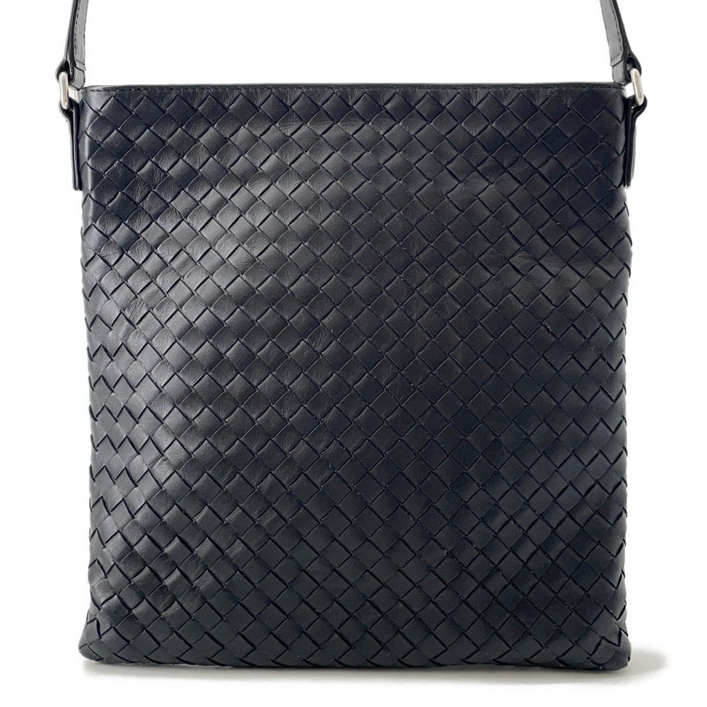 Bottega Veneta INTRECCIATO Shoulder Bag Black577534 Leather