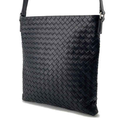 Bottega Veneta INTRECCIATO Shoulder Bag Black577534 Leather