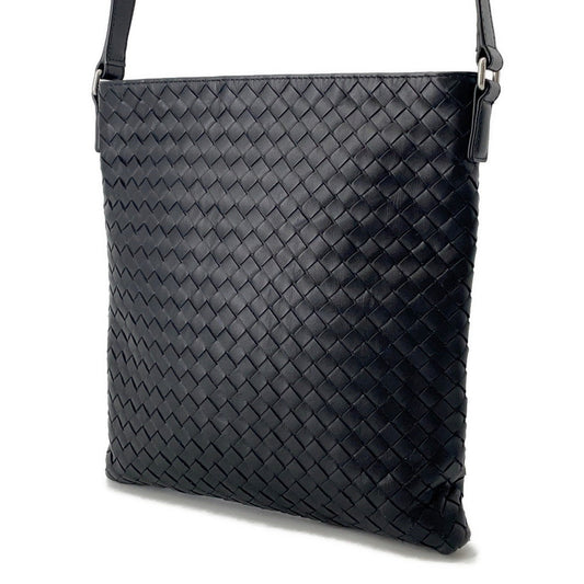 Bottega Veneta INTRECCIATO Shoulder Bag Black577534 Leather