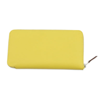 HERMES Azap Long silk in Lime Evercolor