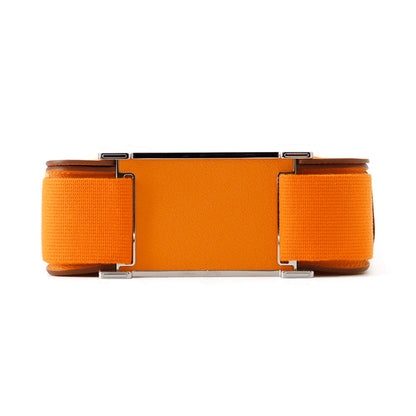 HERMES Geta Verso Orange/Capucines Chevre Myzore Goatskin