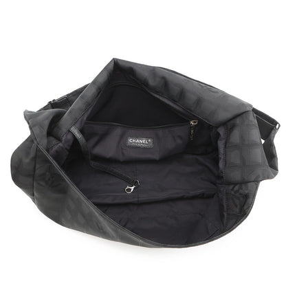 CHANEL New Travel Messenger Bag Black Nylon