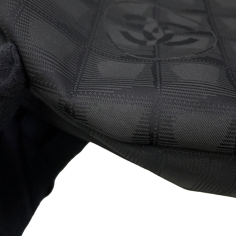 CHANEL New Travel Messenger Bag Black Nylon