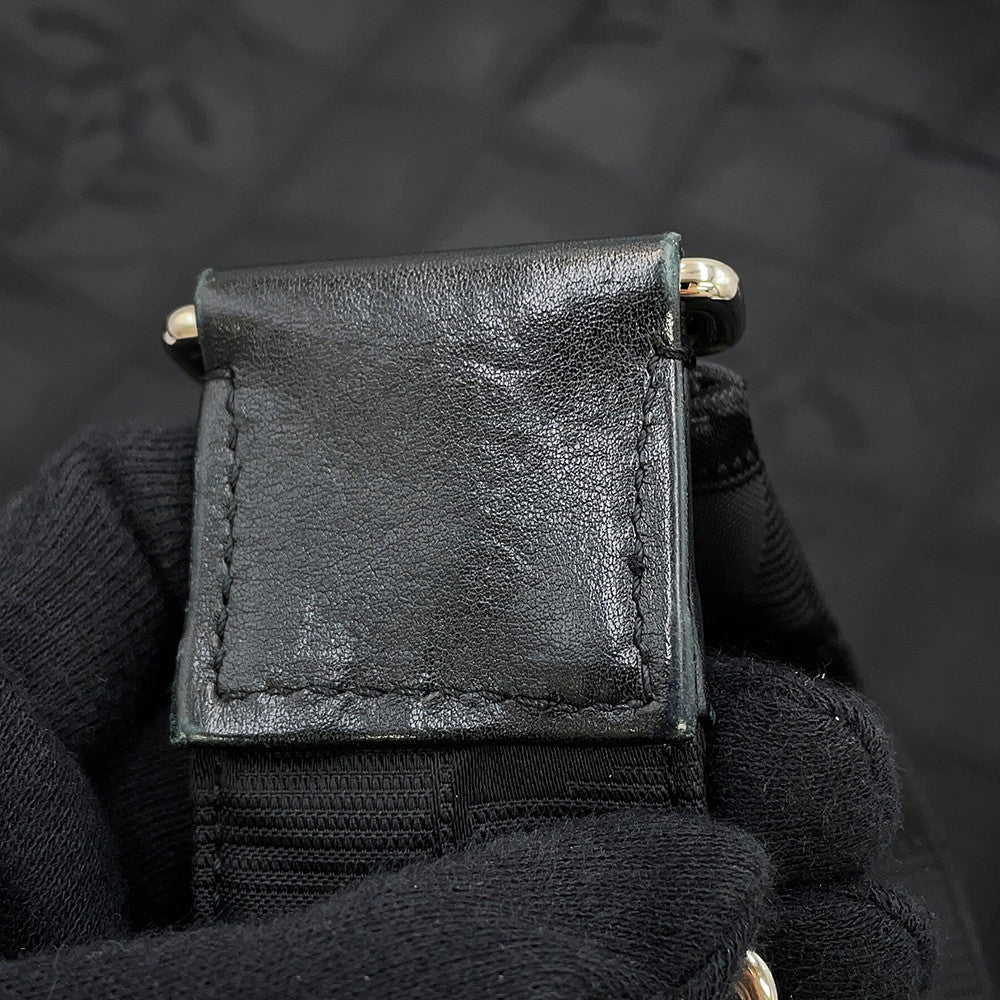 CHANEL New Travel Messenger Bag Black Nylon