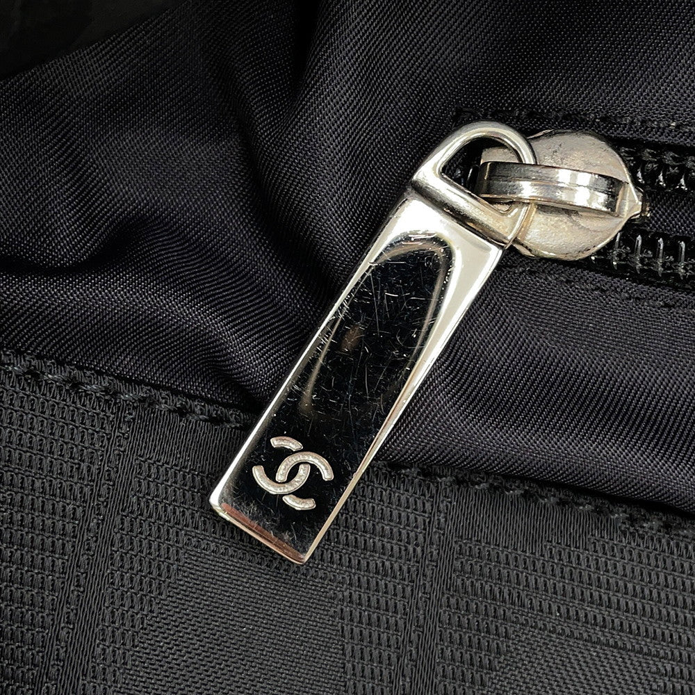 CHANEL New Travel Messenger Bag Black Nylon