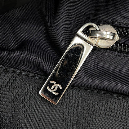 CHANEL New Travel Messenger Bag Black Nylon