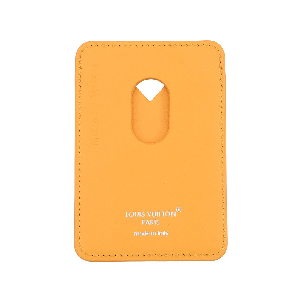 LOUIS VUITTON Porto Cult Magnet SaffronYellowM12853 Monogram Macassar Canvas