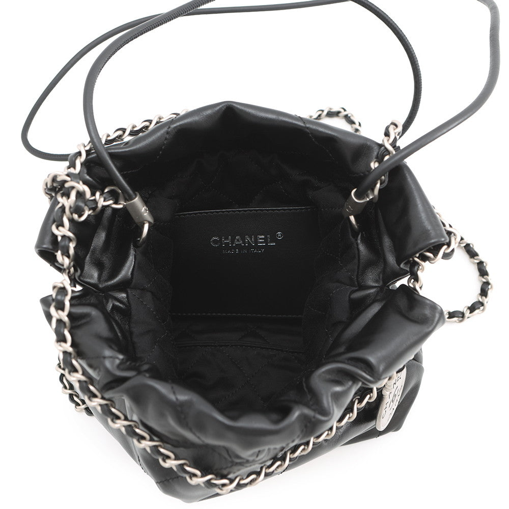 CHANEL CHANEL22 ChainShoulder Bag BlackAS3980 Shiny Calf Leather Size Mini