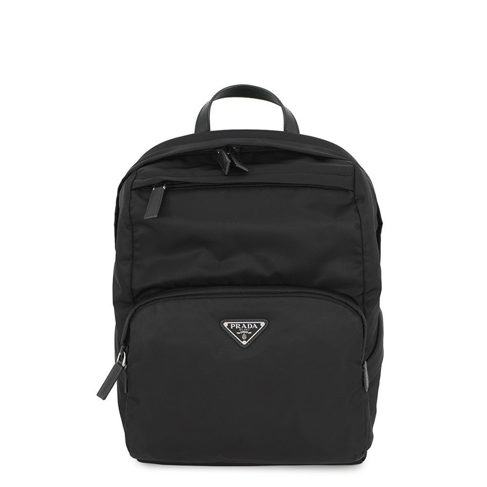 PRADA Re-Nylon x Saffiano Leather Backpack Black2VZ104 Nylon Leather