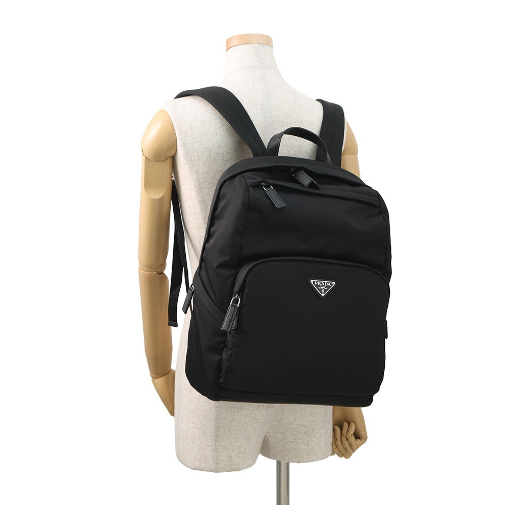 PRADA Re-Nylon x Saffiano Leather Backpack Black2VZ104 Nylon Leather