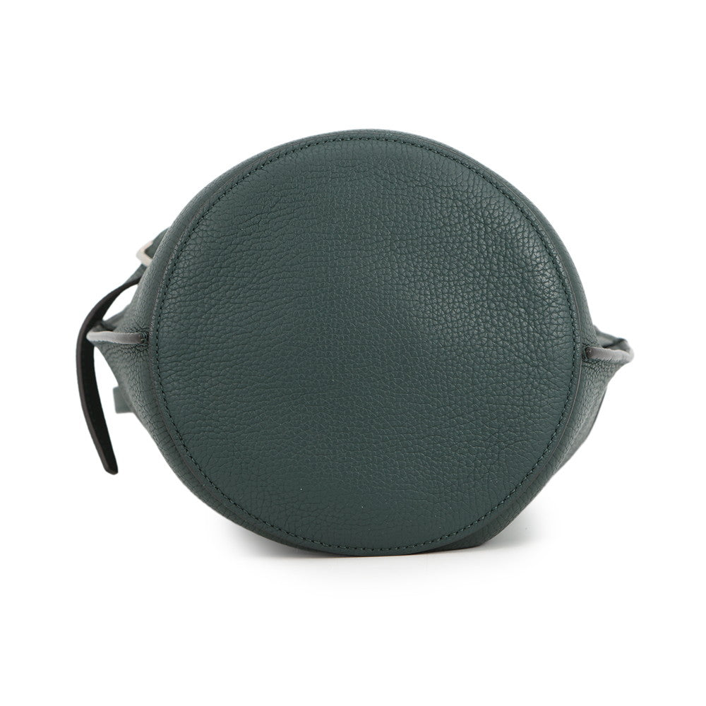CELINE Big bag bucket Dark Green187243 Leather Size Nano