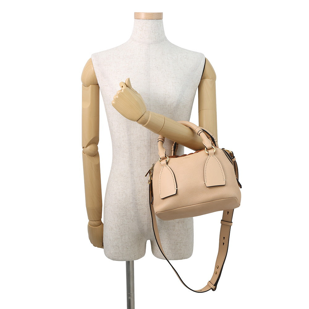 Chloe Dahlia 2WAY Handbag BeigeCHC20US361C62 Leather Size Small