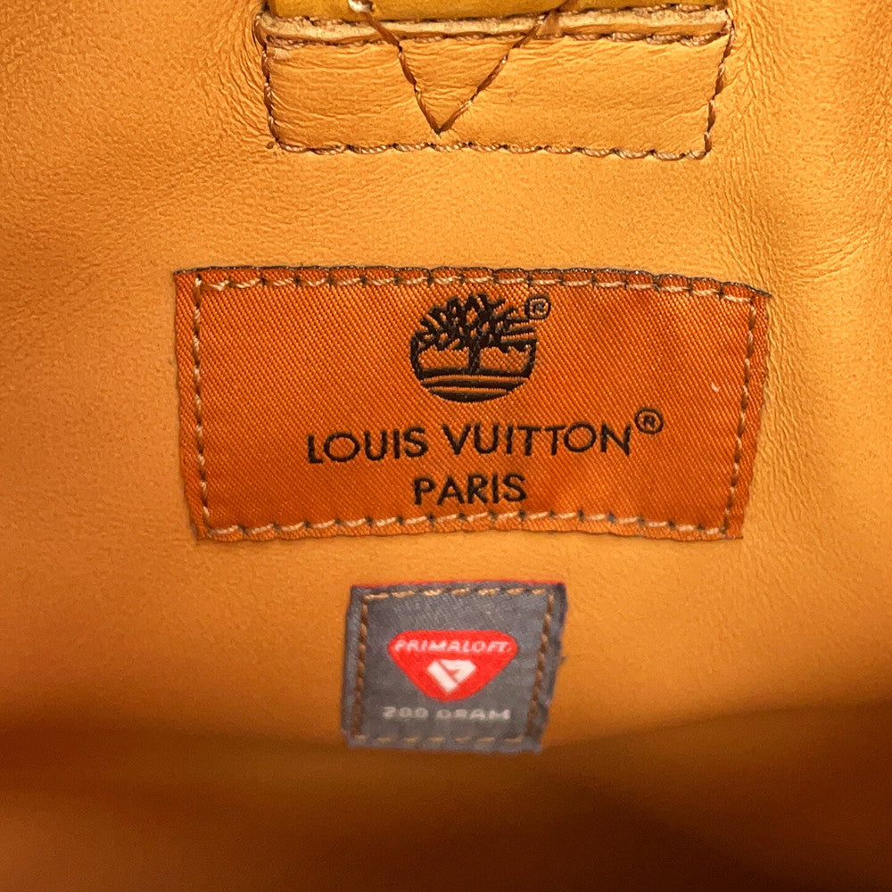 LOUIS VUITTON Timberland LV x Timberland Collaboration Mid Boots Beige/Brown Nubuck Leather Size 9.5