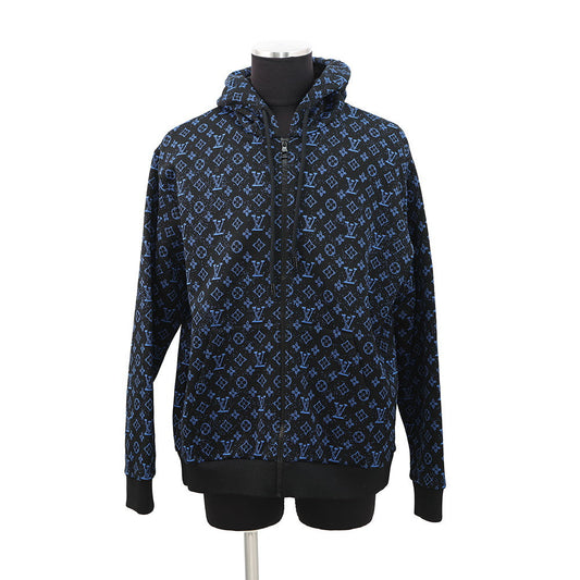 LOUIS VUITTON Zip hoodie Size XL Noir/BlueRM2319 SQ5 HOY04W Polyester56% Nylon29% Cotton15%