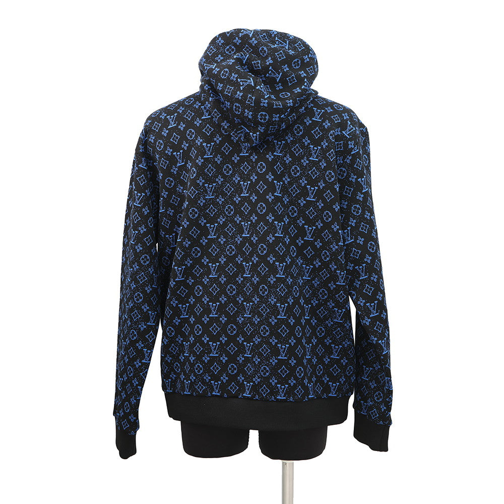 LOUIS VUITTON Zip hoodie Size XL Noir/BlueRM2319 SQ5 HOY04W Polyester56% Nylon29% Cotton15%