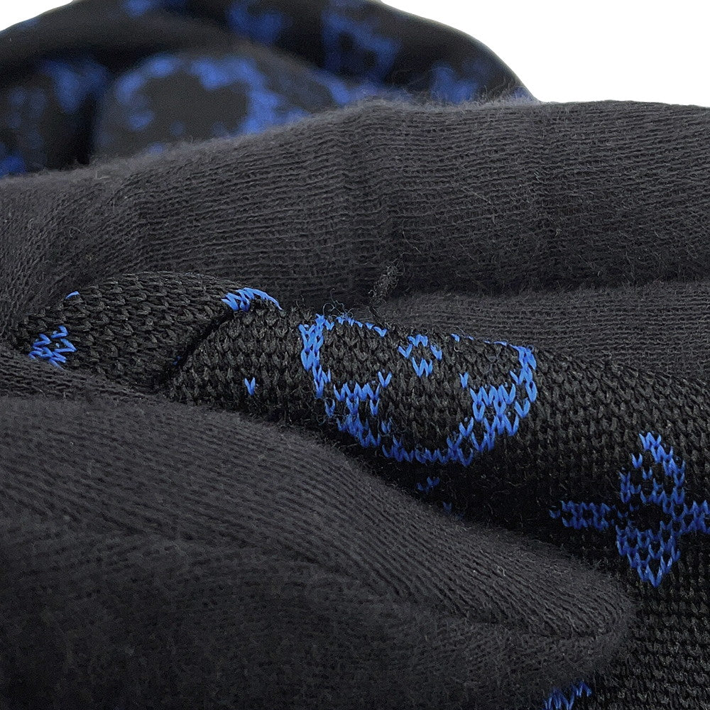 LOUIS VUITTON Zip hoodie Size XL Noir/BlueRM2319 SQ5 HOY04W Polyester56% Nylon29% Cotton15%