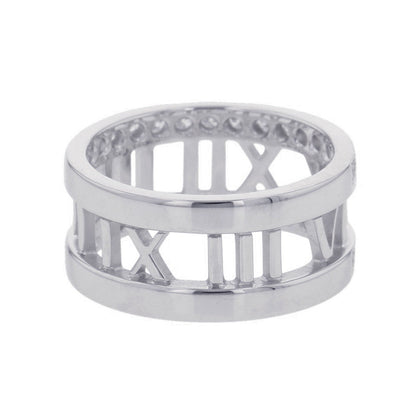 TIFFANY&Co. Atlas Open Ring Size Approximately No. 13 18K White Gold