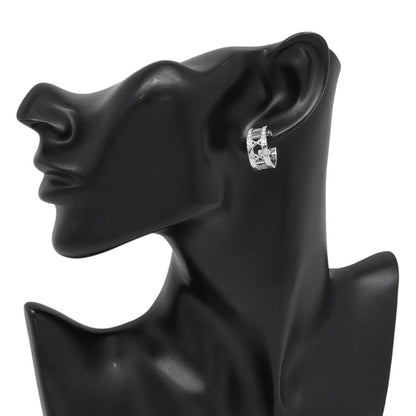 TIFFANY&Co. Atlas Open-A Earrings 18K White Gold