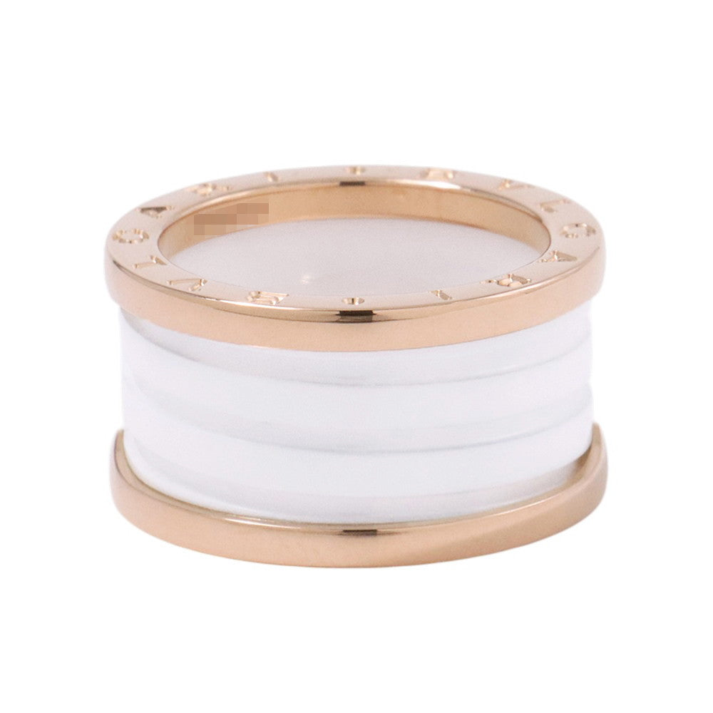 BVLGARI B.Zero1 4-band Ring Size 54/#14 K18PG Ceramic