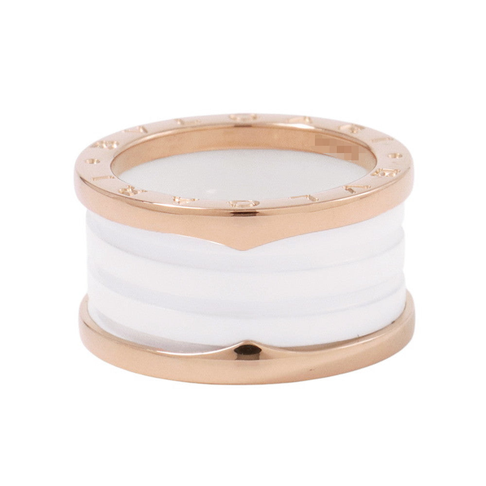 BVLGARI B.Zero1 4-band Ring Size 54/#14 K18PG Ceramic