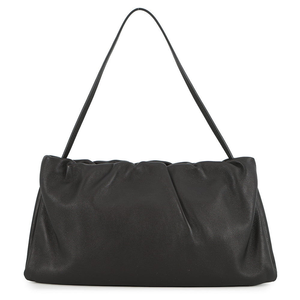 The Row XL Bourse Shoulder Bag BlackW1719 Leather