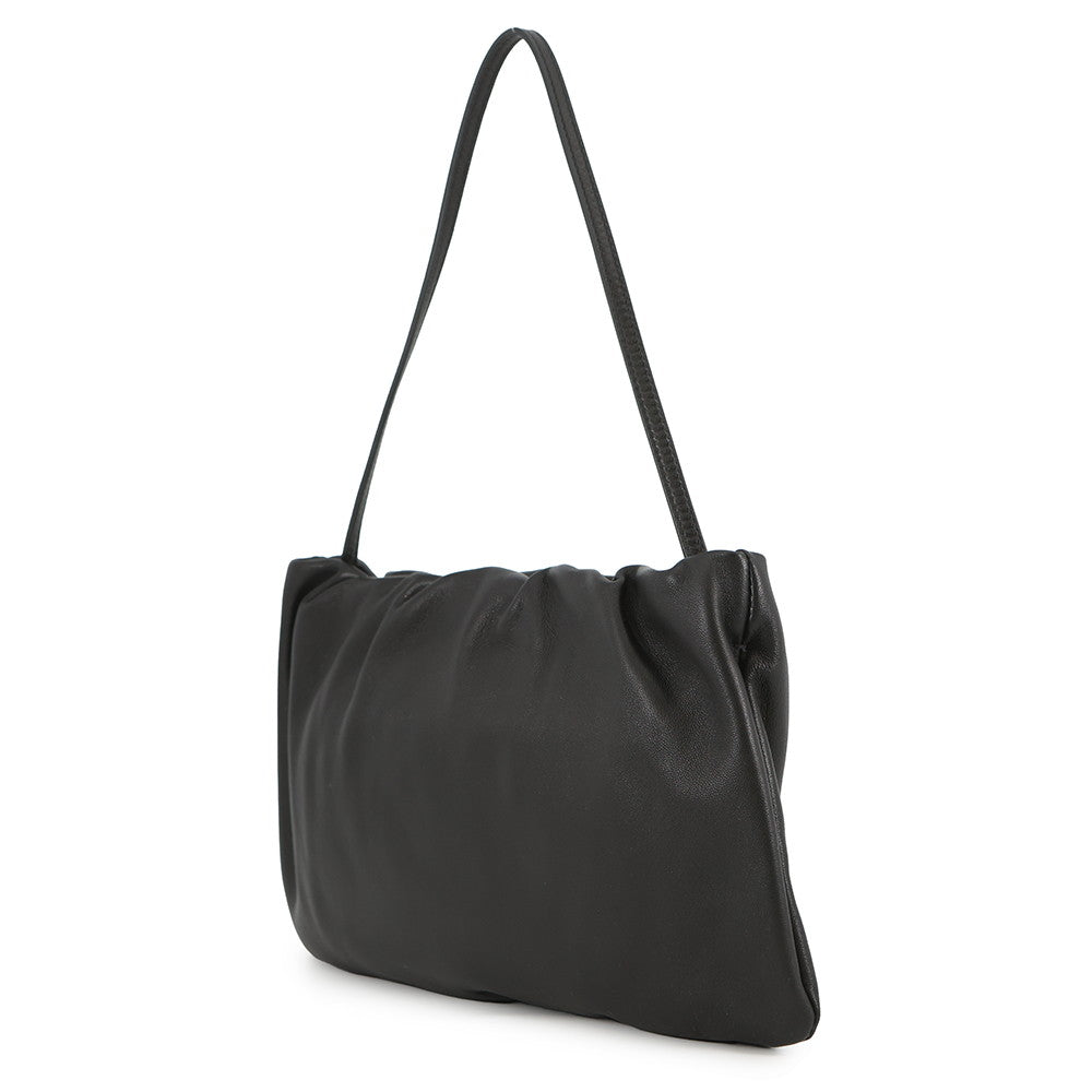 The Row XL Bourse Shoulder Bag BlackW1719 Leather