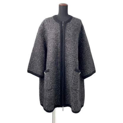 CHANEL Knit coat Size 36 BlackP50484 Alpaca47% Cashmere35% Nylon16% Wool 2%
