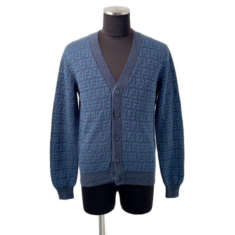 FENDI cardigan Size Chronomat 44 BlueFZC433 Linen80% Cotton14% Silk4% Polyurethane2%