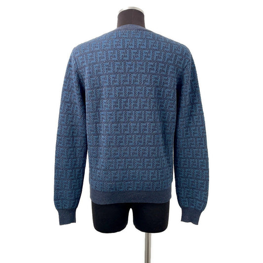 FENDI cardigan Size Chronomat 44 BlueFZC433 Linen80% Cotton14% Silk4% Polyurethane2%