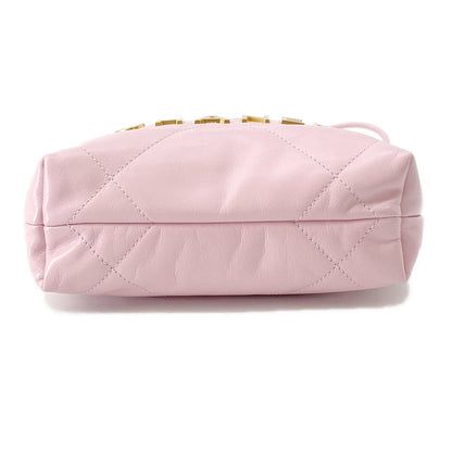 CHANEL CHANEL 22 Shoulder Bag PinkAS3980 Shiny Calf Leather Size Mini