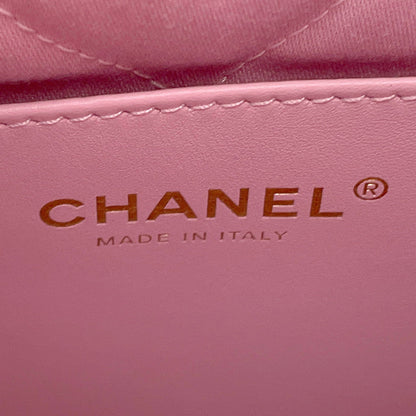 CHANEL CHANEL 22 Shoulder Bag PinkAS3980 Shiny Calf Leather Size Mini