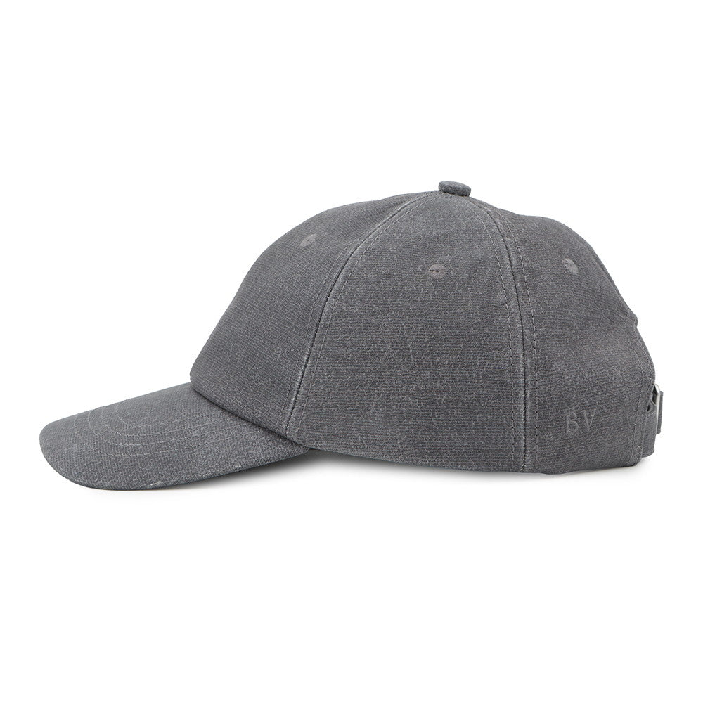 Bottega Veneta Jersey Print Nubuck Leather Cap Size M Gray739329 V2UT0 Leather