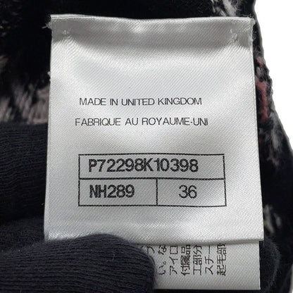 CHANEL Logo sweateater Size 36 Black/MulticolorP72298 Cashmere99% Elastine1%