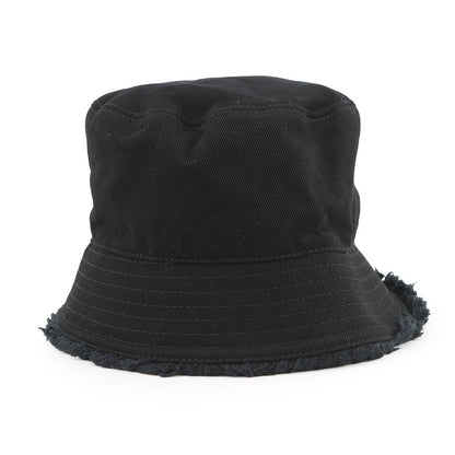 PRADA Triangle fringe bucket hat (2022) Size M Black1HC137 Cotton100%