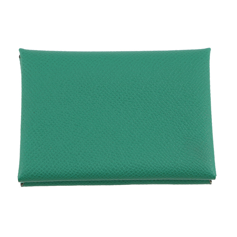 HERMES Calvi Duo Verso Vert Vertigo/Jaune Milton Epsom