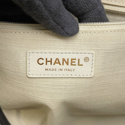 CHANEL Deauville Shopping 2-Way Tote Bag BlackAS3257 Mix Fiber Leather Size Small