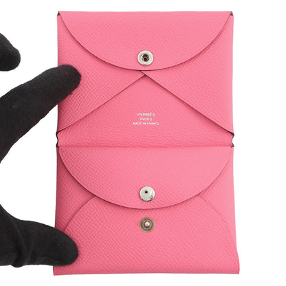 HERMES Calvi duo Rose Azalee Epsom
